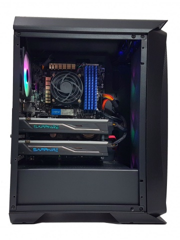 Calculator Gaming Intel Core i7 4790, 16GB DDR3, SSD NVME 500GB+4TB HDD, 2 placi video Sapphire Radeon RX 470 NITRO+ 4GB GDDR5 256-bit Lite, CrossFire