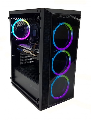 Calculator gaming Intel Haswell i7 4770, 16GB DDR3, SSD 256GB + HDD 500GB, video Sapphire Radeon RX 580 NITRO+ 4GB GDDR5 256-bit, RGB telecomanda