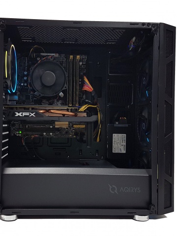 Calculator gaming Intel Haswell i7 4790, 16GB DDR3, SSD 256GB + HDD 500GB, video XFX Radeon RX 470 8GB GDDR5 256 bit, RGB telecomanda