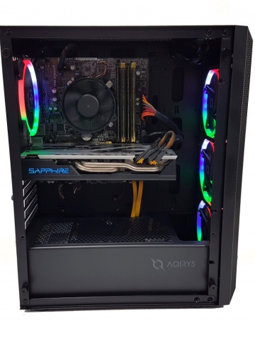 Calculator gaming Intel Haswell i7 4770, 16GB DDR3, SSD 256GB + HDD 500GB, video Sapphire Radeon RX 580 NITRO+ 4GB GDDR5 256-bit, RGB telecomanda
