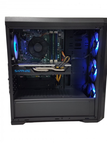 Calculator gaming Intel i7 2600, 16GB DDR3, SSD 256GB + HDD 500GB, video Sapphire Radeon RX 580 NITRO+ 4GB GDDR5 256-bit