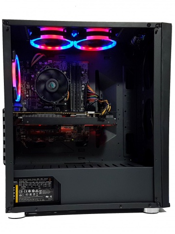 Calculator Gaming Intel Skylake Core i5 6600, 16GB DDR4, SSD 480GB + 1TB HDD, GeForce GTX 1070 Ti 8GB GDDR5 256bit, telecomanda RGB