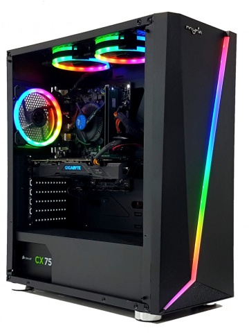 Calculator Gaming Intel Coffee Lake Core i5 9400F, 16GB DDR4, SSD 960GB + 4TB HDD, video GIGABYTE GeForce GTX 1070 G1 GAMING 8GB GDDR5 256-bit, RGB Telecomanda