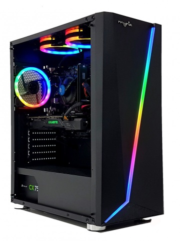 Calculator Gaming Intel Coffee Lake Core i5 9400F, 16GB DDR4, SSD 960GB + 4TB HDD, video GIGABYTE GeForce GTX 1070 G1 GAMING 8GB GDDR5 256-bit, RGB Telecomanda