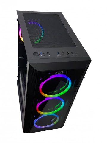 Calculator Gaming Intel Haswell Refresh Core i7 4790, 16GB DDR3, SSD 240GB +1TB HDD, video Sapphire Radeon RX 570 NITRO+ 8GB GDDR5 256-bit, ARGB Telecomanda
