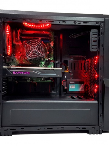 Calculator gaming Intel i5 4570, 8GB DDR3, SSD 240GB + HDD 1TB, video Sapphire Radeon RX 470 NITRO+ 4GB GDDR5 256-bit Lite