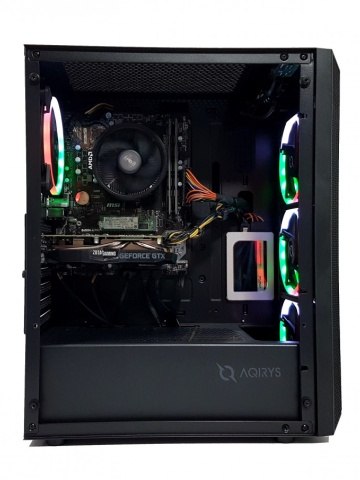 Calculator Gaming AMD Ryzen 5 2600X, 16GB DDR4, SSD M2 256GB + SSD 500GB + 1TB HDD, video Zotac GeForce GTX 1660 Ti 6GB GDDR6 192-bit, telecomanda LED