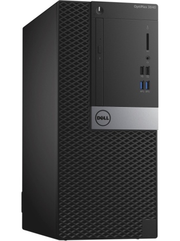 Desktop PC DELL OptiPlex 3040 MT, Procesor Intel Core i3-6100 3.7GHz Skylake, 8GB DDR3, SSD 256GB + 500GB HDD, GMA HD 530