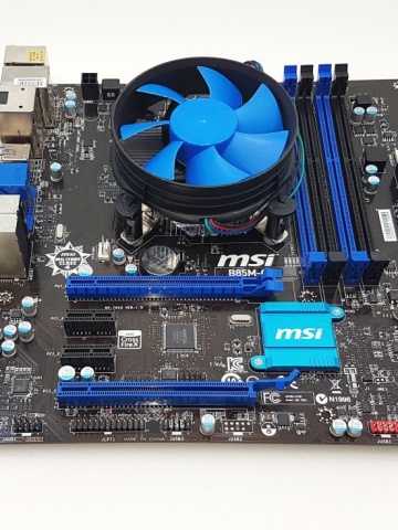 Kit i5 1150 gen. 4, MSI B85M-G43 + i5 4570 + cooler, USB 3.0, SATA3, garantie.