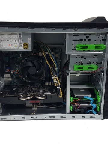 Calculator ACER Veriton M4630G Tower, 1150, i5 4590, 8GB DDR3, SSD 120GB + 500GB HDD, placa video Asus RX570 4GB GDDR5 256-bit, DVI