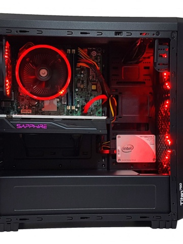 Calculator gaming Intel i5 4460, 16GB DDR3, SSD 240GB+HDD 500GB, video Sapphire Radeon RX 470 NITRO+ 4GB GDDR5 256-bit Lite