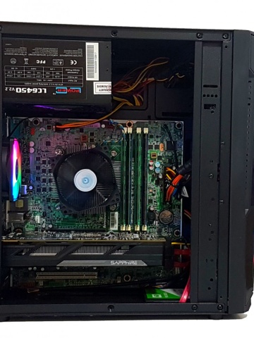 Calculator gaming Intel i7 2600, 8GB DDR3, SSD 240GB + HDD 500GB, video SAPPHIRE Radeon R7 370 OC NITRO 4GB GDDR5 256-bit