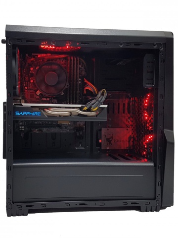 Calculator Gaming Intel Skylake Core i7 6700, 16GB DDR4, SSD 240GB + 1TB HDD, video Sapphire Radeon RX 580 NITRO+ 8GB GDDR5 256-bit