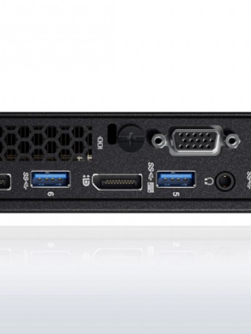 Desktop PC Lenovo ThinkCentre M900 Tiny, Procesor Intel® Core™ i5-6500T 2.5GHz Skylake, 8GB DDR4, SSD M2 256GB + 500GB HDD, GMA HD 530