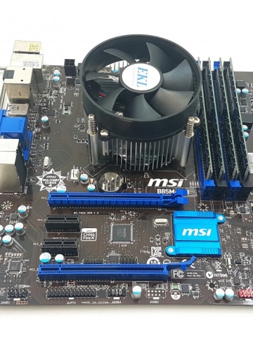 Kit MSI B85M-G43 + i7 4790 + 16GB + cooler.