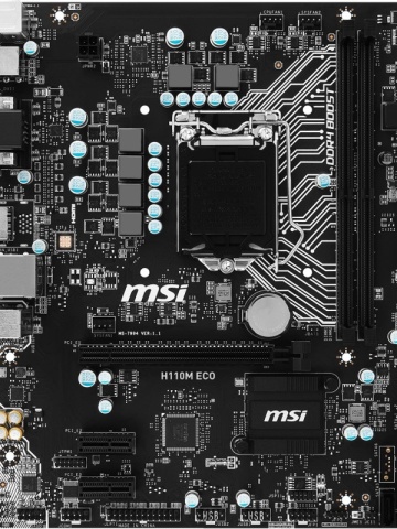 Placa de baza MSI H110M ECO socket 1151