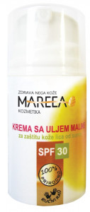 PRIRODNA KREMA ZA LICE SA ULJEM MALINE SPF 30 50ml