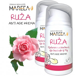 PRIRODNA ANTI AGE KREMA RUŽA & ULJE BAOBAB & Mg