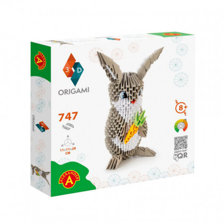 Kit Origami 3D Iepuras +8 ani, Alexander Games