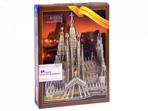 Puzzle 3d, Marile Arhitecturi ale lumii, Basilica Sagrada Familia din Barcelona, 223 de piese