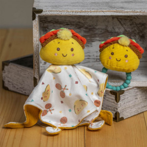 Jucarie plus doudou, Taco Soothie, 25x25 cm, +0 luni, Mary Meyer