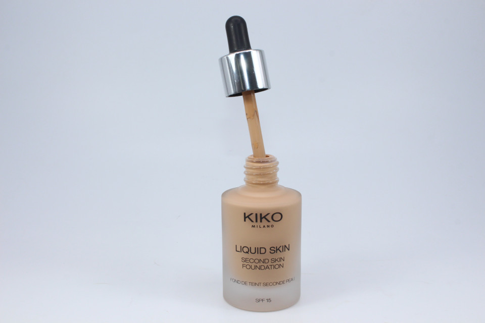 Fond de ten, KIKO, Liquid Skin, Second Skin Foundation, SPF 15, 30 ml