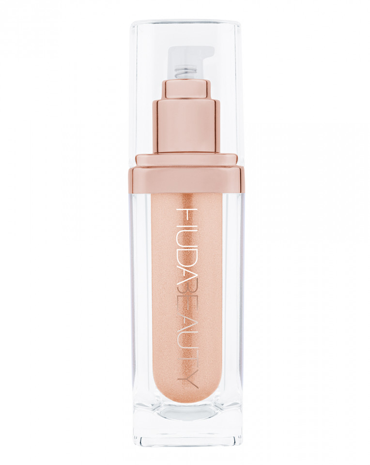 Iluminator fata si corp huda beauty n.y.m.p.h. highlighter travel size nuanta luna