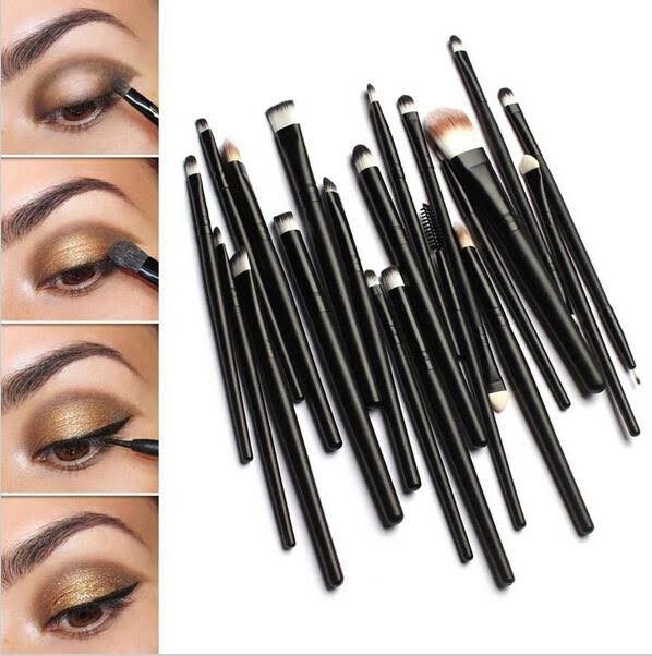 Set 20 pensule machiaj black