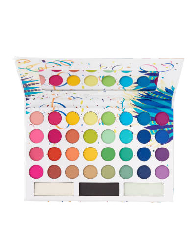 Paleta farduri de ochi kiss crown, take me back to brazil, 35 culori