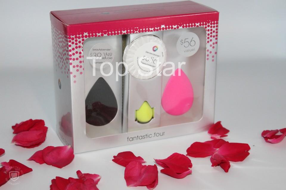 Set 3 buretei cosmetici + Cleanser Solid Beauty Blender