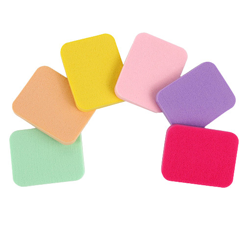 Set machiaj makeup, puff, 6 bureti cosmetici