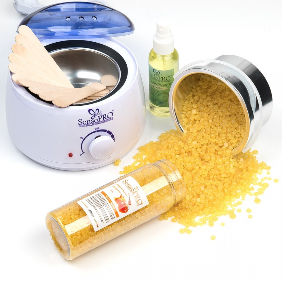 Kit epilare cu ceara traditionala granule miere SensoPro