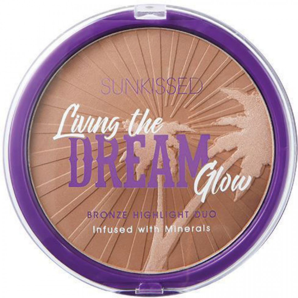 Pudra bronzanta iluminatoare sunkissed living the dream glow duo