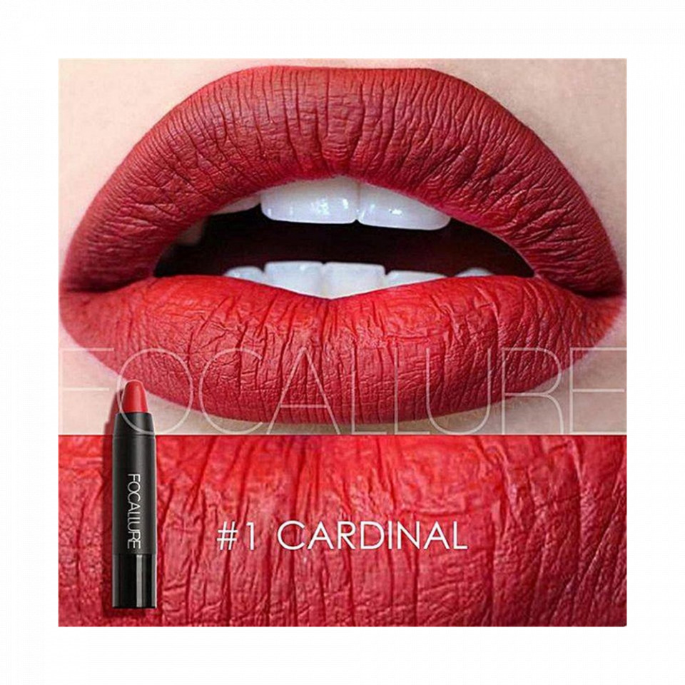 Ruj de buze mat focallure lip crayon 01 cardinal