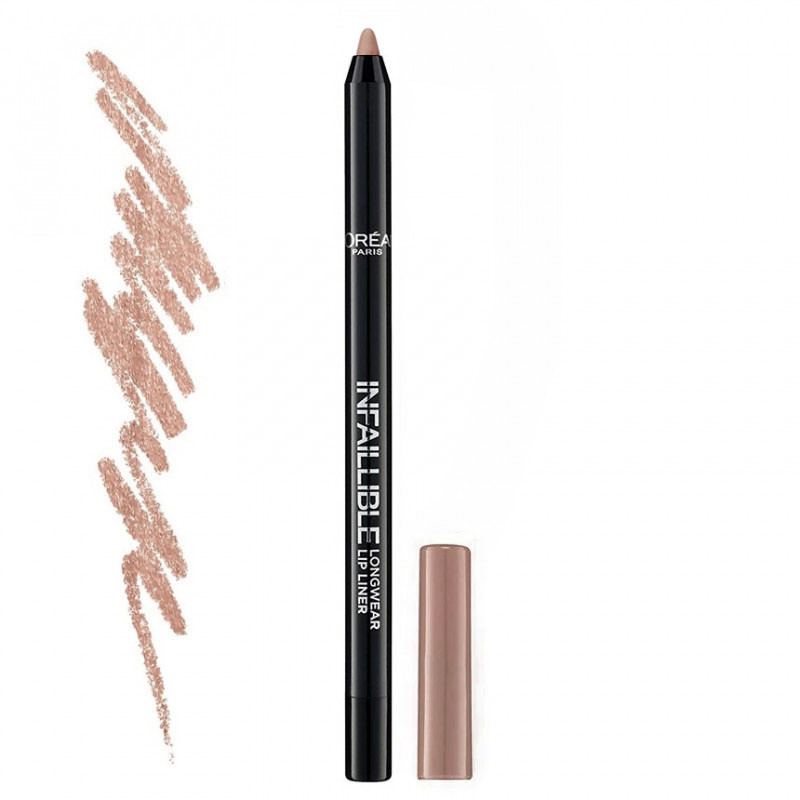Creion de buze loreal infaillible longwear lip liner, nuanta 208 off-white