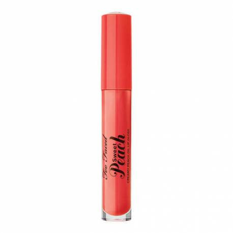 Luciu de buze too faced sweet peach, nuanta tickle me peach