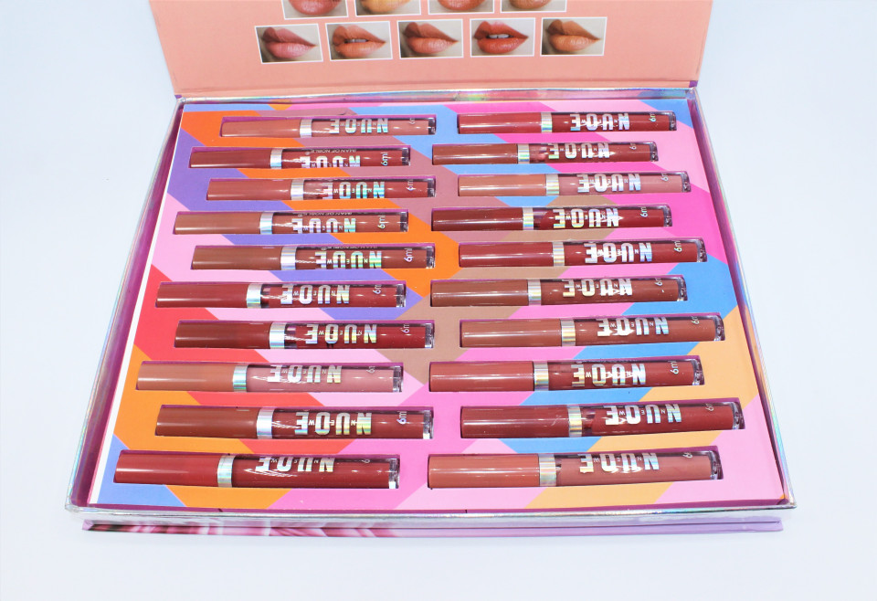 Set 20 rujuri de buze, Iman Of Noble, Matte Lip Gloss