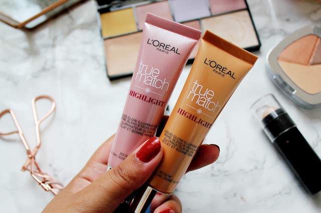 Oferta ! Pachet 2 iluminatoare lichide Loreal True Match Highlight Golden Glow + Icy Glow