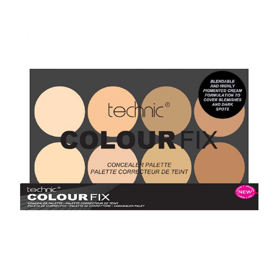 Paleta 8 corectoare technic colour fix concealer palette light