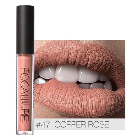 Ruj de buze lichid mat Focallure 47 Copper Rose