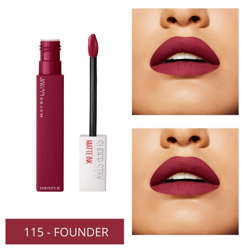 Ruj de buze rezistent la transfer Maybelline Superstay Matte Ink 115