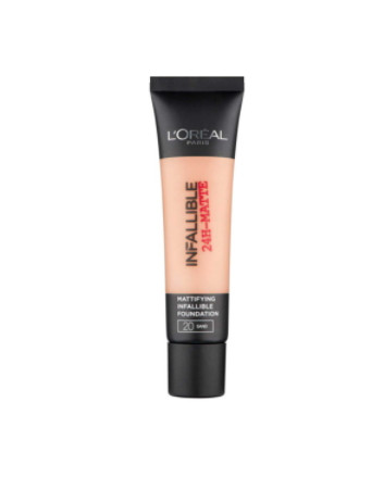 Fond de ten loreal infallible 24h mattifying, nuanta 20 sand