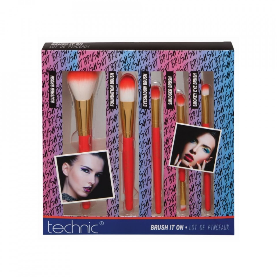 Set 5 pensule machiaj technic brush it on
