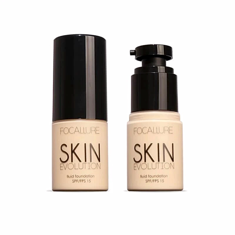 Fond de ten fluid focallure skin evolution spf15 nuanta 01 alabaster