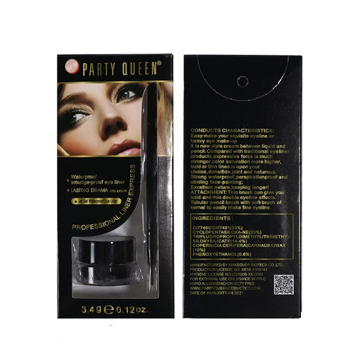 Tus de ochi gel Party Queen Professional Liner Express, Nuanta Negru - 3 | YEO