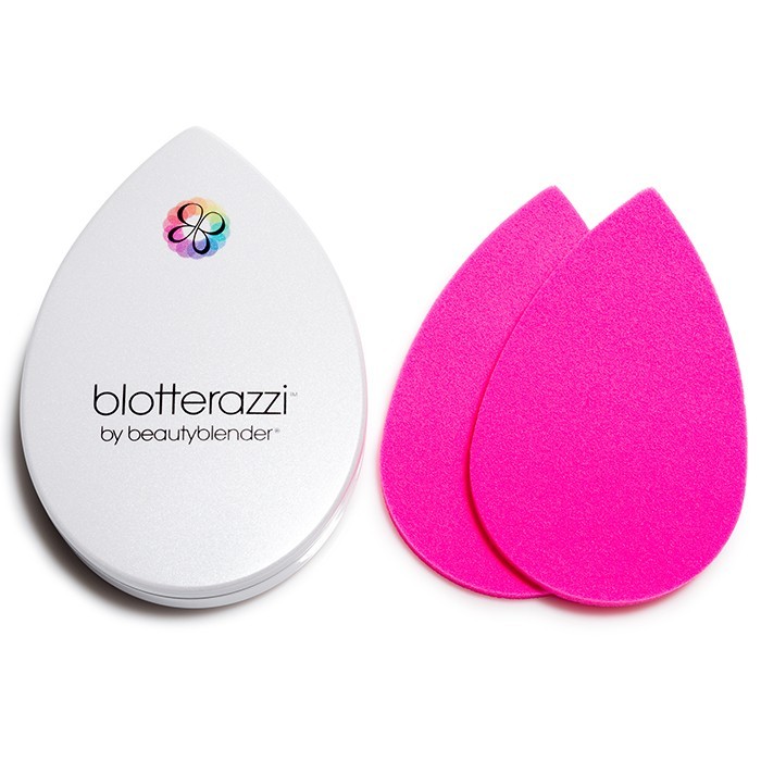 Beauty Blender Blotterazzi Set 2 buretei plati cosmetici + Trusa de protectie cu oglinda atasata