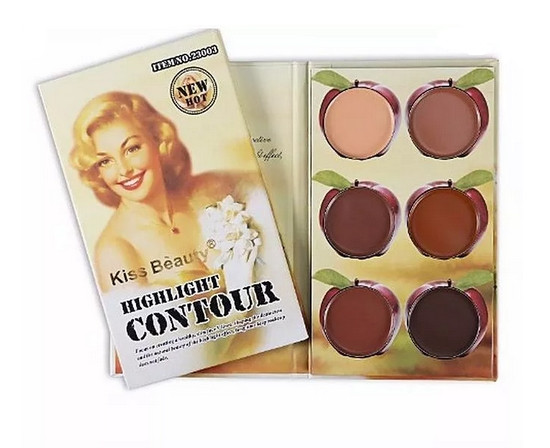 Paleta Contur Kiss Beauty Highlight Contour Apple, 3