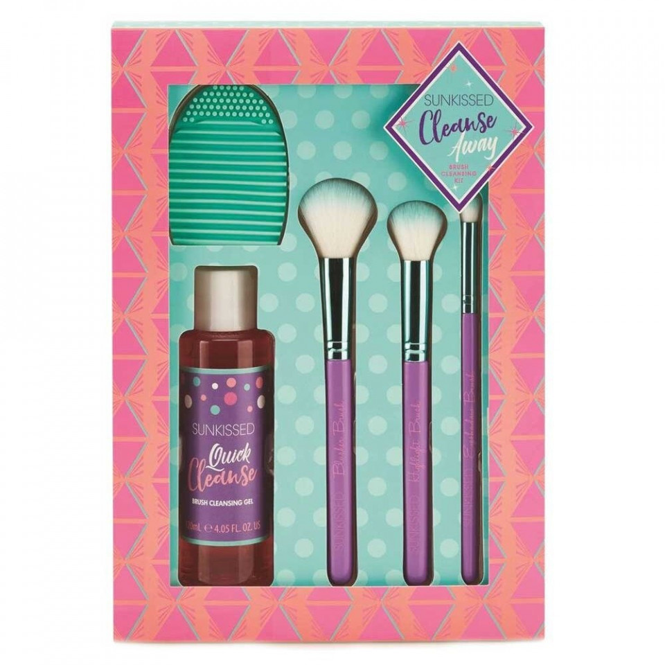 Set pensule si solutie curatare sunkissed cleanse away