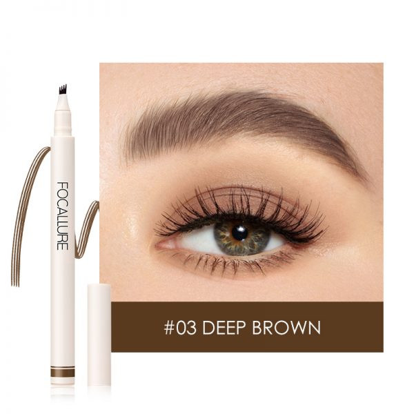 Creion sprancene efect Microblading Focallure, 03 Deep Brown