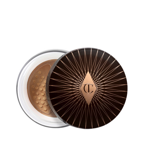 Pudra de fixare machiaj charlotte tilbury magic powder, nuanta 3 dark